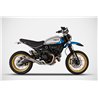 Zard Exhaust Zuma Stainless Steel Silver Ducati 800 Scrambler
