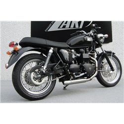 Zard Exhaust System Cross Stainless Steel Silver Triumph 865 Thruxton
