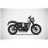 Zard Uitlaatsysteem Cross RVS Zilver Triumph 900 Speed Twin