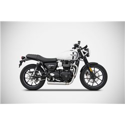 Zard Exhaust System Cross Stainless Steel Silver Triumph 900 Street Twin