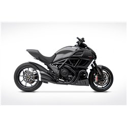Zard Exhaust Stainless Steel Black Ducati 1200 Diavel
