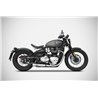 Zard Uitlaten Short RVS Zilver Triumph 1200 Bobber