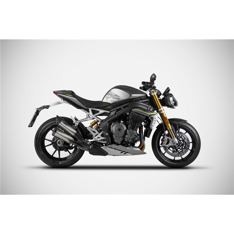 Zard Uitlaten Titanium Zilver Triumph 1200 Speed Triple
