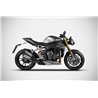 Zard Uitlaten Titanium Zilver Triumph 1200 Speed Triple