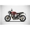Zard Uitlaten Conisch RVS Zilver Triumph 1200 Speed Twin