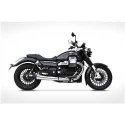 Zard Uitlaten Rond gepolijst RVS Zilver Moto Guzzi 1400 Calofornia
