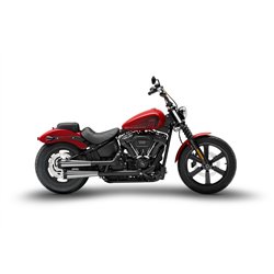 Zard Uitlaten RVS Zwart Harley Davidson Dyna Street Bob 114