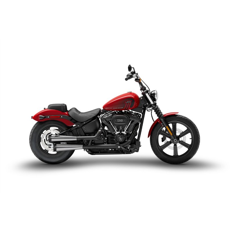 Zard Uitlaten RVS Zwart Harley Davidson Dyna Street Bob 114