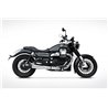 Zard Uitlaten Rond gepolijst RVS Zilver Moto Guzzi 1400 Calofornia