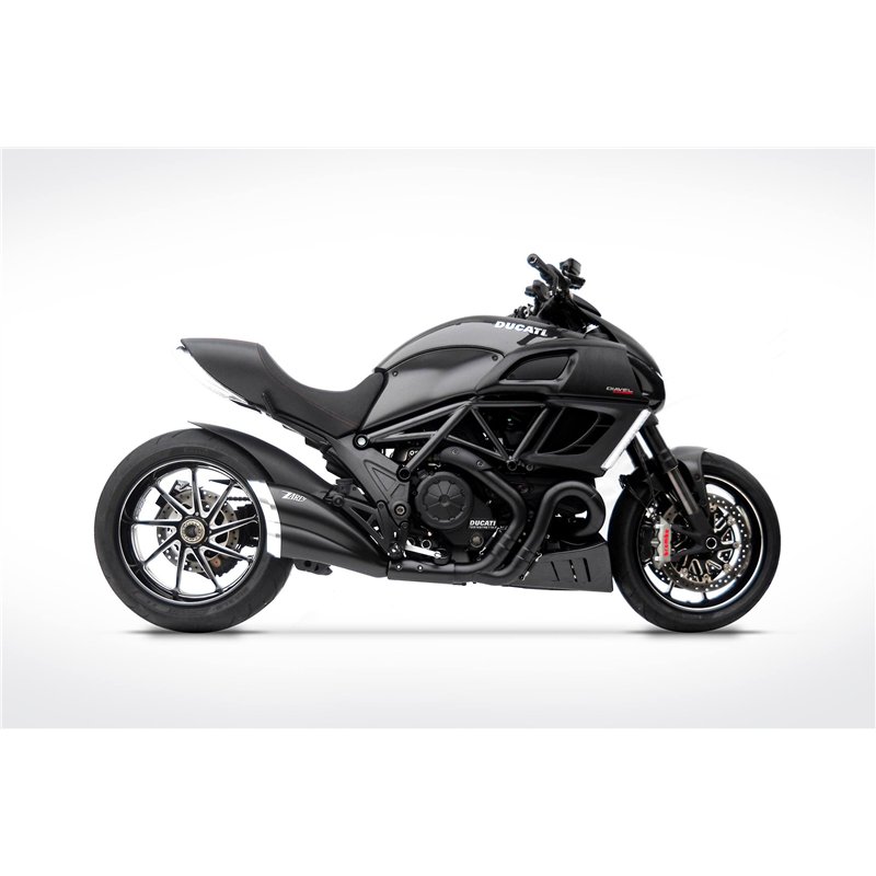 Zard Uitlaat RVS Zwart Ducati 1200 Diavel