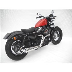 Zard Exhaust System 2-1 Conical Round Stainless Steel Silver Harley Davidson 833/1200 Sportster EVO