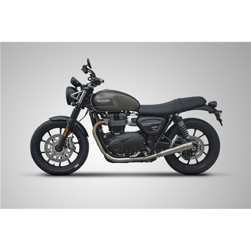 Zard Uitlaten Laag RVS Zilver Triumph 900 Speed Twin