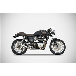 Zard Exhaust System Bad Child (Low) Stainless Steel Silver Triumph 865 Bonneville