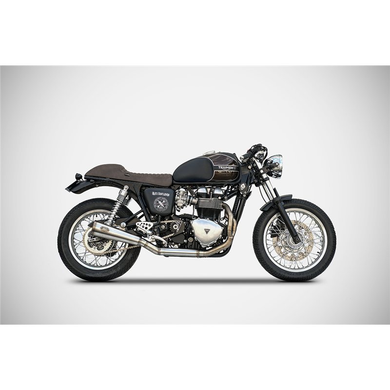 Zard Exhaust System Bad Child (Low) Stainless Steel Silver Triumph 865 Thruxton