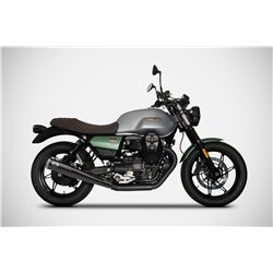 Zard Uitlaten RVS Zwart Moto Guzzi 850 V7