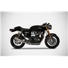 Zard Exhausts Conical Stainless Steel Silver Triumph 1200 Thruxton
