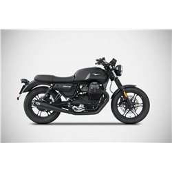 Zard Exhaust Conical Round Stainless Steel Black Moto Guzzi 744 V7 III