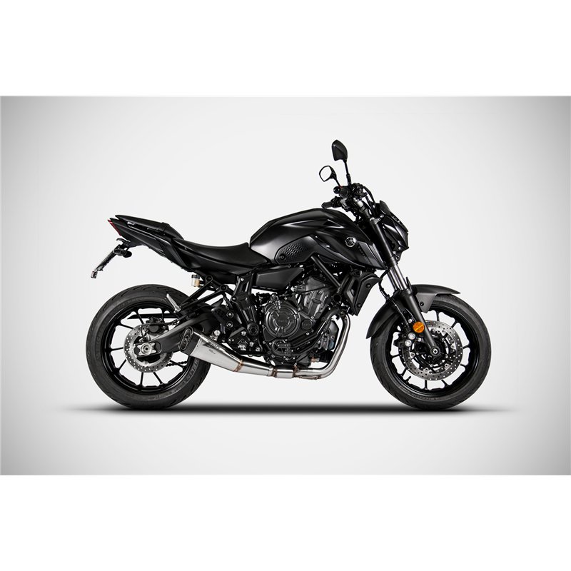 Zard Exhaust System Stainless Steel Silver Yamaha MT-07 / Tracer 700 / Tracer 7