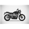 Zard Uitlaatsysteem Tiger 70 (Hoog) RVS Zilver Triumph 900 Scrambler