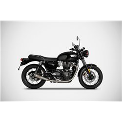 Zard Exhausts Stainless Steel Silver Triumph 900 Bonneville T100