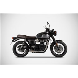 Zard Uitlaatsysteem RVS Zilver Triumph 900 Bonneville T100
