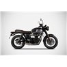 Zard Uitlaatsysteem RVS Zilver Triumph 900 Bonneville T100