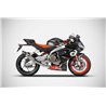 Zard Uitlaatsysteem Titanium Zilver Aprilia RS660