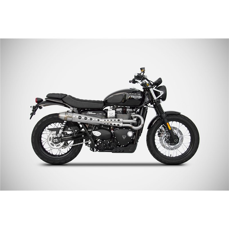Zard Exhaust System Conical (high) Stainless Steel Silver Triumph 900 Scrambler