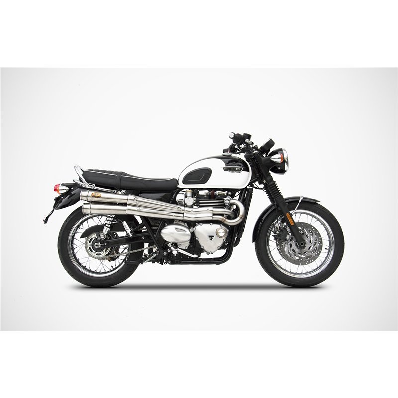 Zard Exhaust System (High) Stainless Steel Silver Triumph Bonneville T120