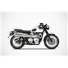 Zard Exhaust System (High) Stainless Steel Silver Triumph Bonneville T120