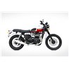 Zard Uitlaatsysteem Conisch Rond (Laag) RVS Zilver Triumph 865 Scrambler