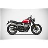 Zard Uitlaatsysteem Alto (Hoog) RVS Zilver Triumph 900 Speed Twin