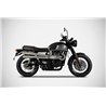 Zard Uitlaatsysteem RVS Zilver Triumph Bonneville T120