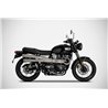 Zard Uitlaatsysteem RVS Zilver Triumph 900 Bonneville T100