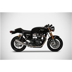 Zard Uitlaten Conisch RVS Zilver Triumph 1200 Thruxton