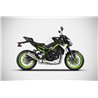 Zard Uitlaatsysteem Titanium demper RVS Zilver Kawasaki Z900 A2