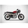 Zard Uitlaatsysteem RVS Zilver Royal Enfield 650 Continental/Interceptor