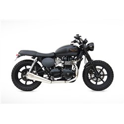 Zard Uitlaatsysteem 2-1 Short (laag) RVS Zilver Triumph 865 Scrambler