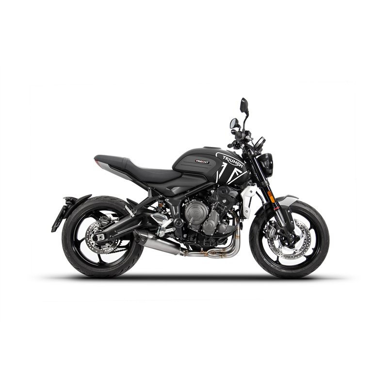 Zard Uitlaatsysteem (Titanium demper) RVS Zilver Triumph 660 Trident