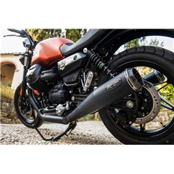 Zard Uitlaten (Limited Edition) RVS Zwart Moto Guzzi 850 V7
