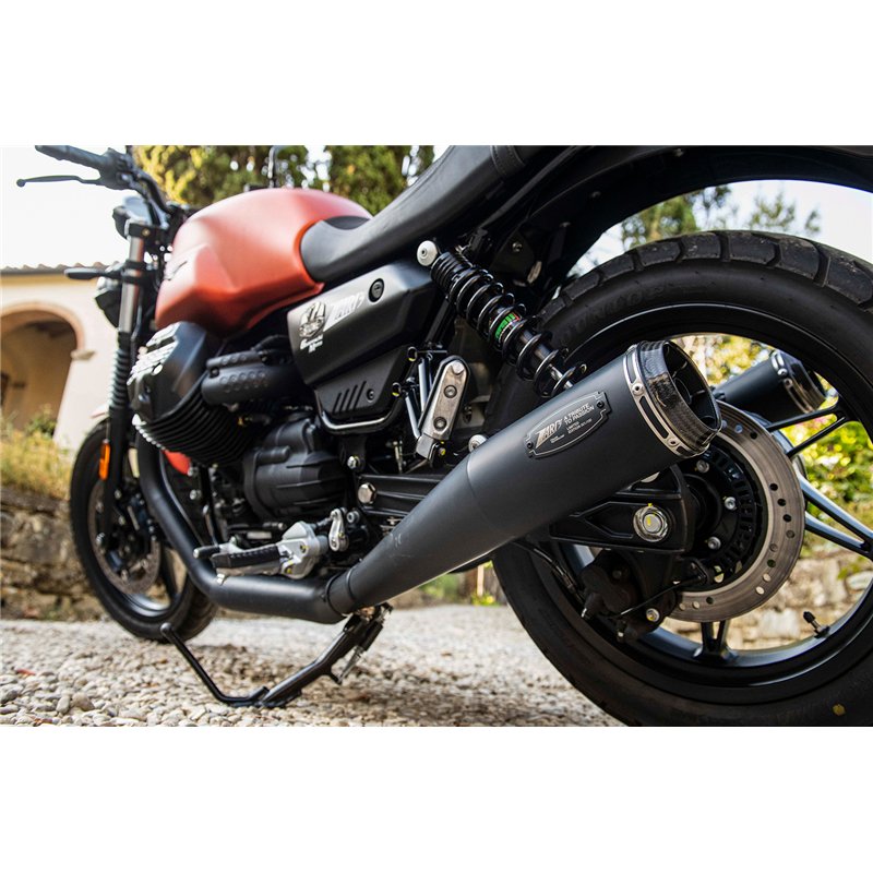 Zard Uitlaten (Limited Edition) RVS Zwart Moto Guzzi 850 V7