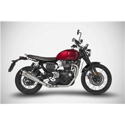 Zard Uitlaatsysteem RVS Zilver Triumph 1200 Scrambler