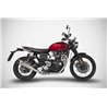 Zard Uitlaatsysteem RVS Zilver Triumph 1200 Scrambler