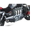 Zard Uitlaten Penta Aluminium Zwart Triumph 2300 Rocket III