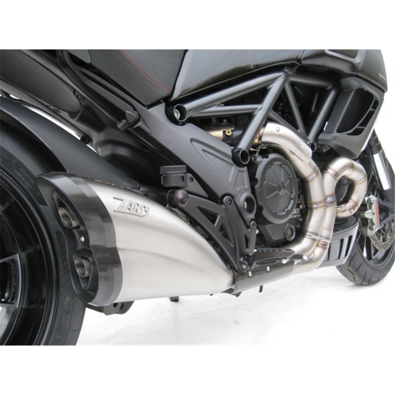 Zard Downpipes Stainless Steel Silver Ducati 1200 Diavel