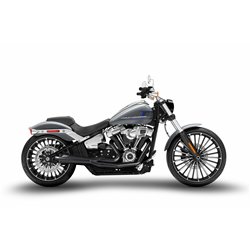 Zard Uitlaatsysteem 2-1 RVS Zwart Harley Davidson Softail Breakout 117