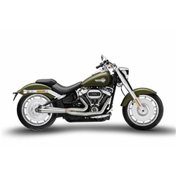 Zard Uitlaatsysteem 2-1 RVS Zwart Harley Davidson Softail Fat Bob 114