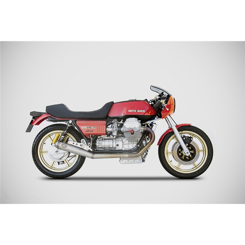 Zard Exhaust System Stainless Steel Silver Moto Guzzi 844 Le Mans