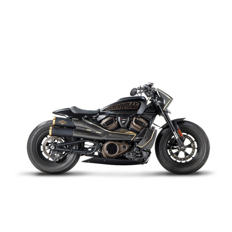 Zard Exhaust System 120th Limited Edition Stainless Steel Black Harley Davidson 1250 Sportster