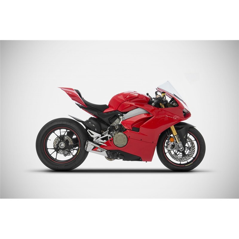 Zard Exhaust (titanium silencer) Stainless Steel Silver Ducati Panigale